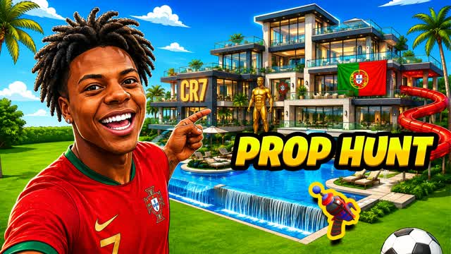 ISHOWSPEED VILLA PROP HUNT CACHE CACHE — Fortnite Creative map