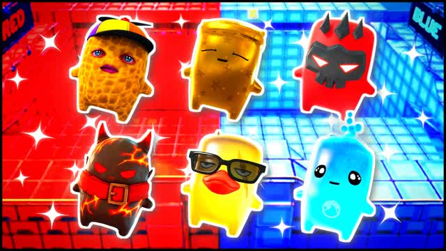 RED VS BLUE FORCE POINT 🔴🔵 — Fortnite Creative map