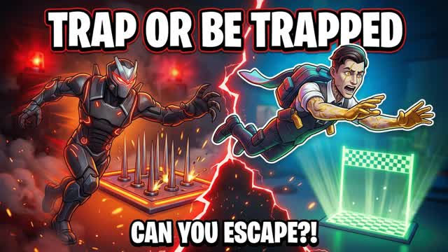 Trap Or Be Trapped: PvP Deathrun — Fortnite Creative map