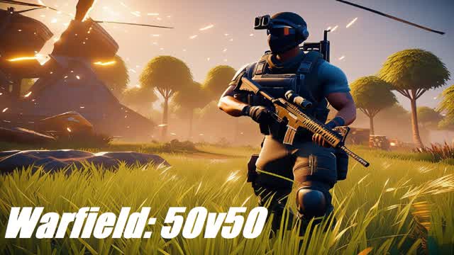 Warfield: 50v50 TDM V2.2 — Fortnite Creative map cover art