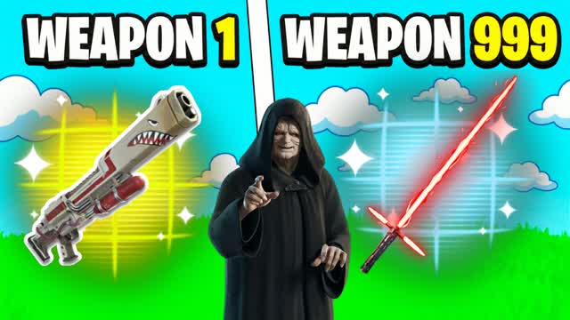 INSANE STAR WARS GUN GAME🔫ONE SHOT — Fortnite Creative map