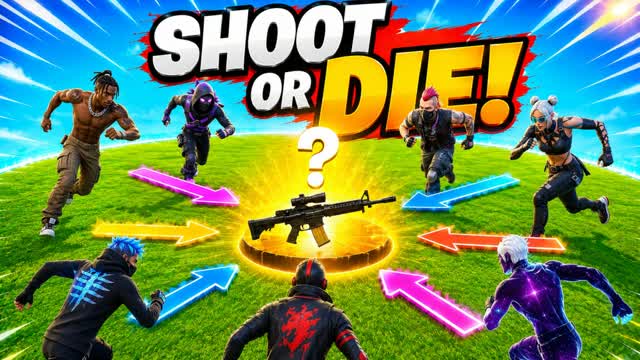 Shoot or die [super weapons] — Fortnite Creative map