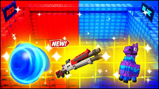 RED VS BLUE SANDCASTLE 🔴🔵 — Fortnite Creative map