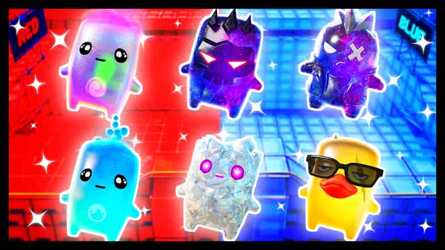 BLUE VS RED ONE STEP AHEAD 🔵🔴 — Fortnite Creative map cover art