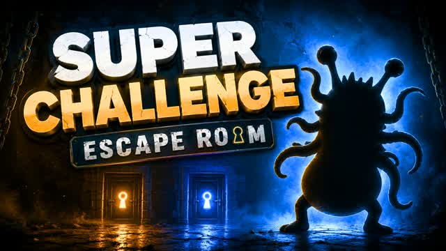 SUPER CHALLENGE ESCAPE ROOM — Fortnite Creative map