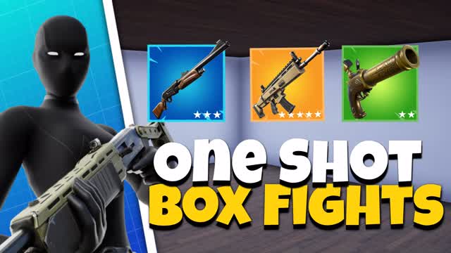 One Shot Boxfights — Fortnite Creative map cover art
