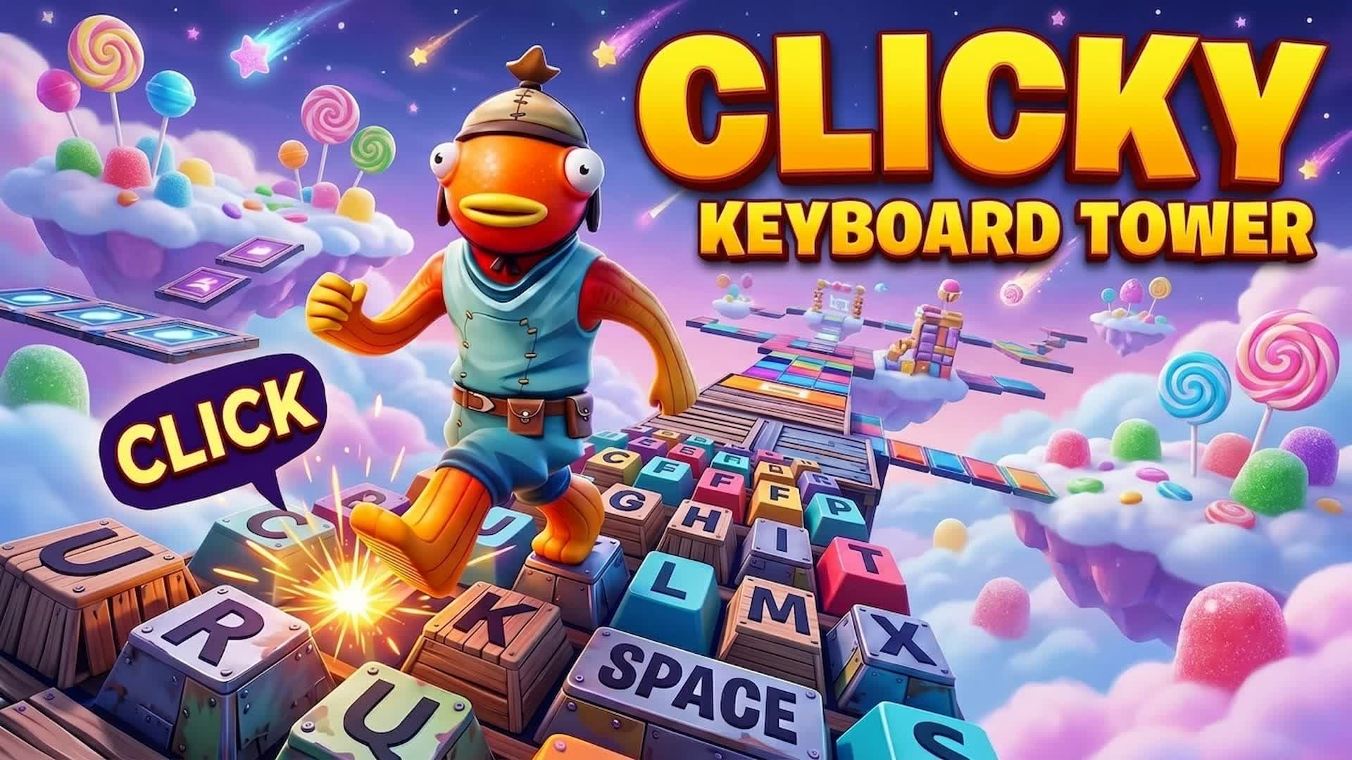 Clicky Keyboard Tower — Fortnite Creative map