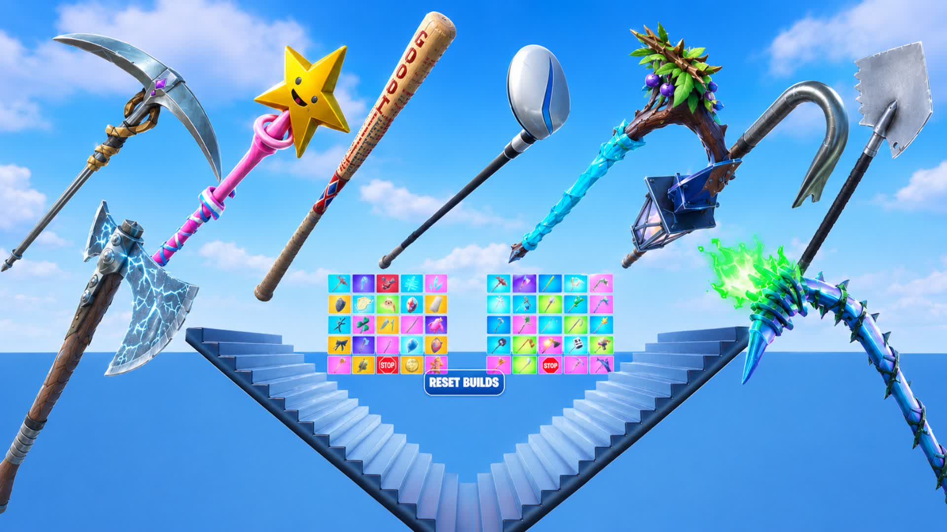 1v1 WITH PICKAXES — Fortnite Creative map
