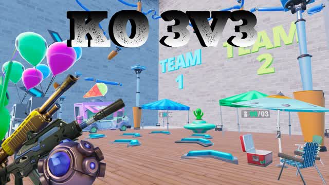 KO 3v3 — Fortnite Creative map cover art