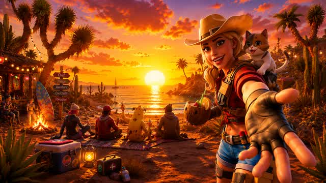 GOLDEN HORIZON ☀️ PROXIMITY CHAT — Fortnite Creative map