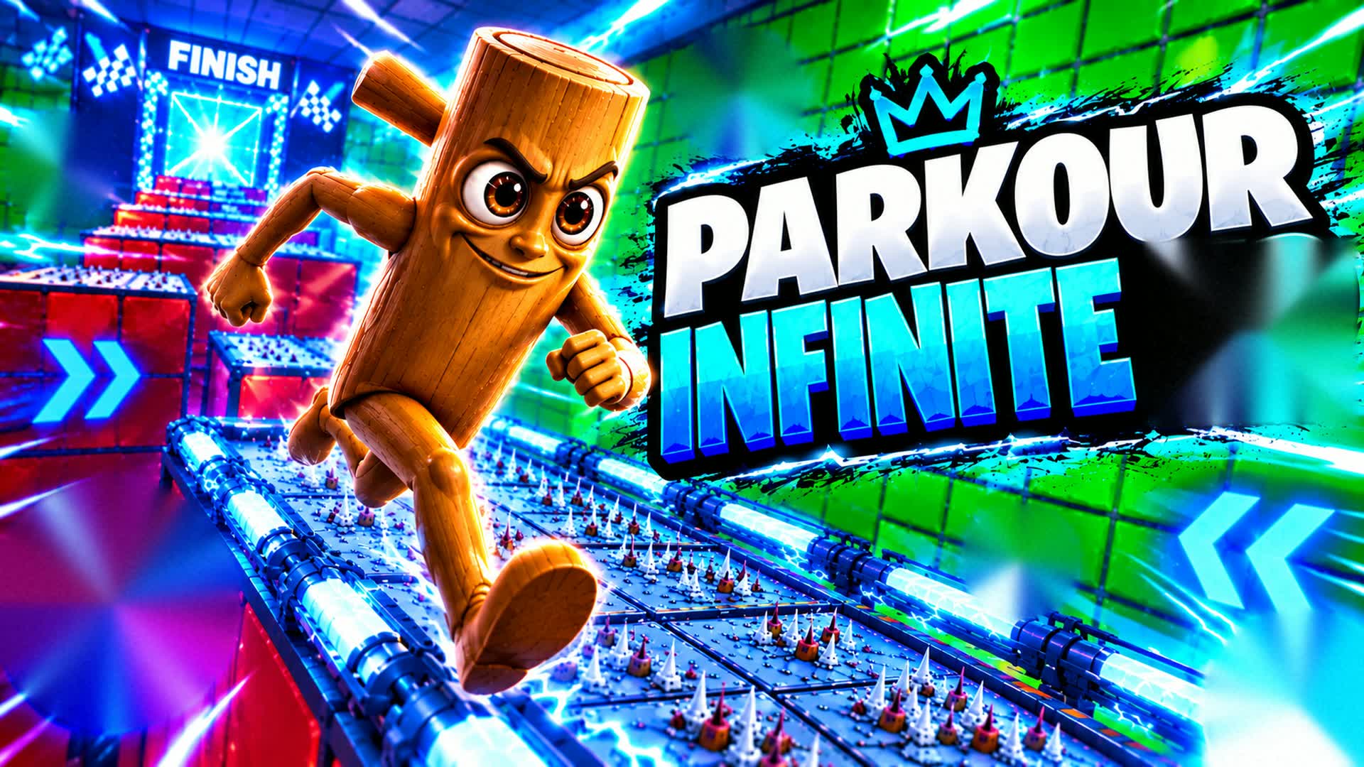 parkour INFINITE XP — Fortnite Creative map
