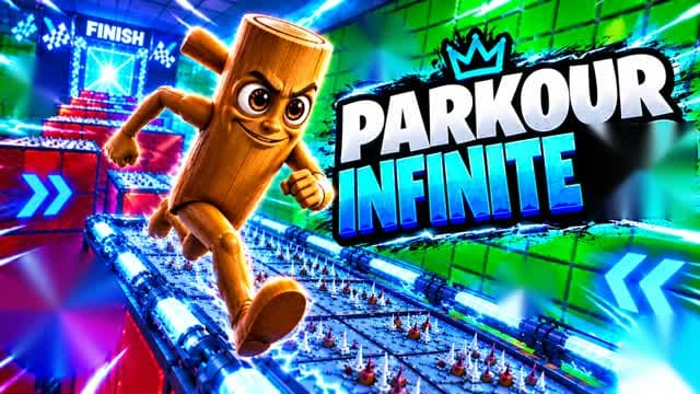 parkour INFINITE XP — Fortnite Creative map