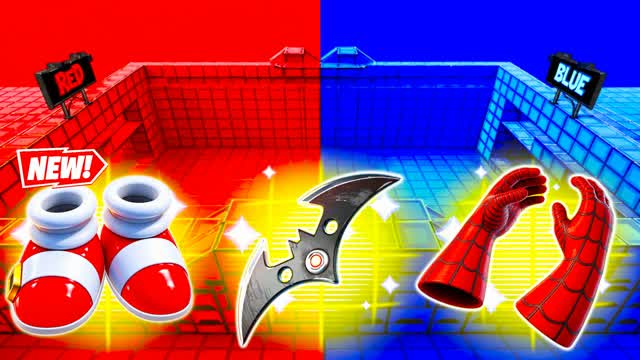RED VS BLUE TRIDENT BATTLE π΄π΅ β Fortnite Creative map