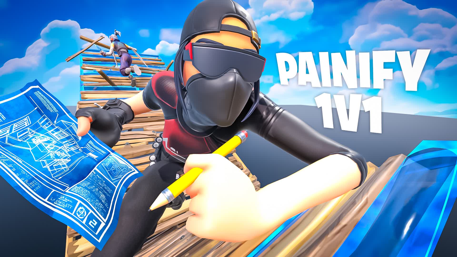 1v1 Build Fight [Painify] — Fortnite Creative map