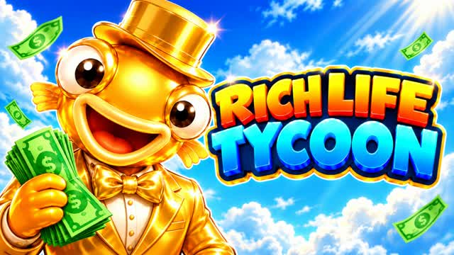 Rich Life Tycoon — Fortnite Creative map cover art