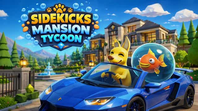 SIDEKICKS MANSION TYCOON — Fortnite Creative map cover art