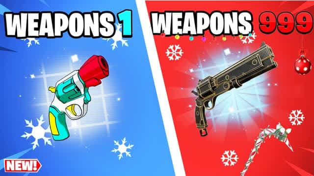 Crazy Gun Game 🔫 — Fortnite Creative map cover art