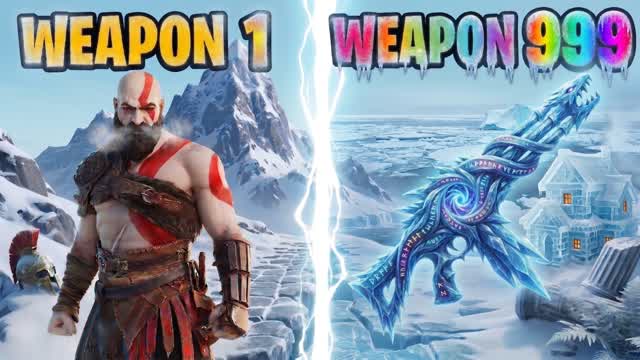 ♾️ ICE GUN GAME 🔫 ONE SHOT — Fortnite Creative map
