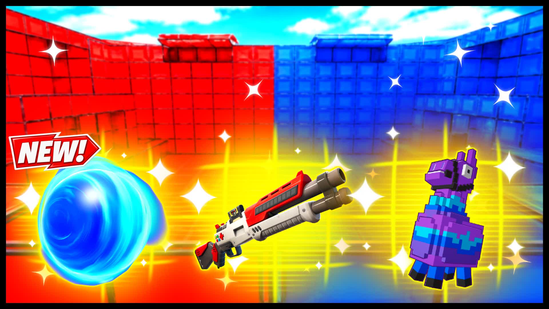 RED VS BLUE SPACE ENGINE 🔴🔵 — Fortnite Creative map