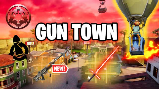 GUN TOWN [GUN GAME] — Fortnite Creative map cover art