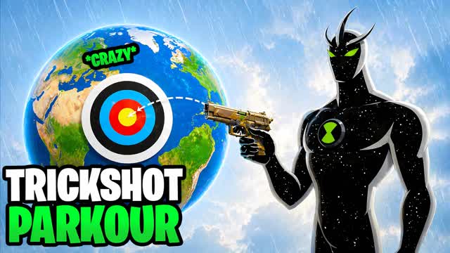 ⭐️TRICKSHOT PARKOUR 300+🎯 — Fortnite Creative map