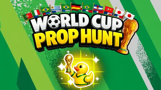WORLD CUP STADIUM PROP HUNT FOOTBALL — Fortnite Creative map cover art
