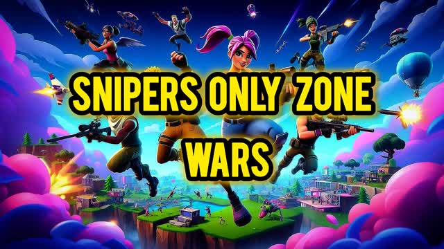 SNIPERS ONLY ZONE WARS 🎯 — Fortnite Creative map cover art