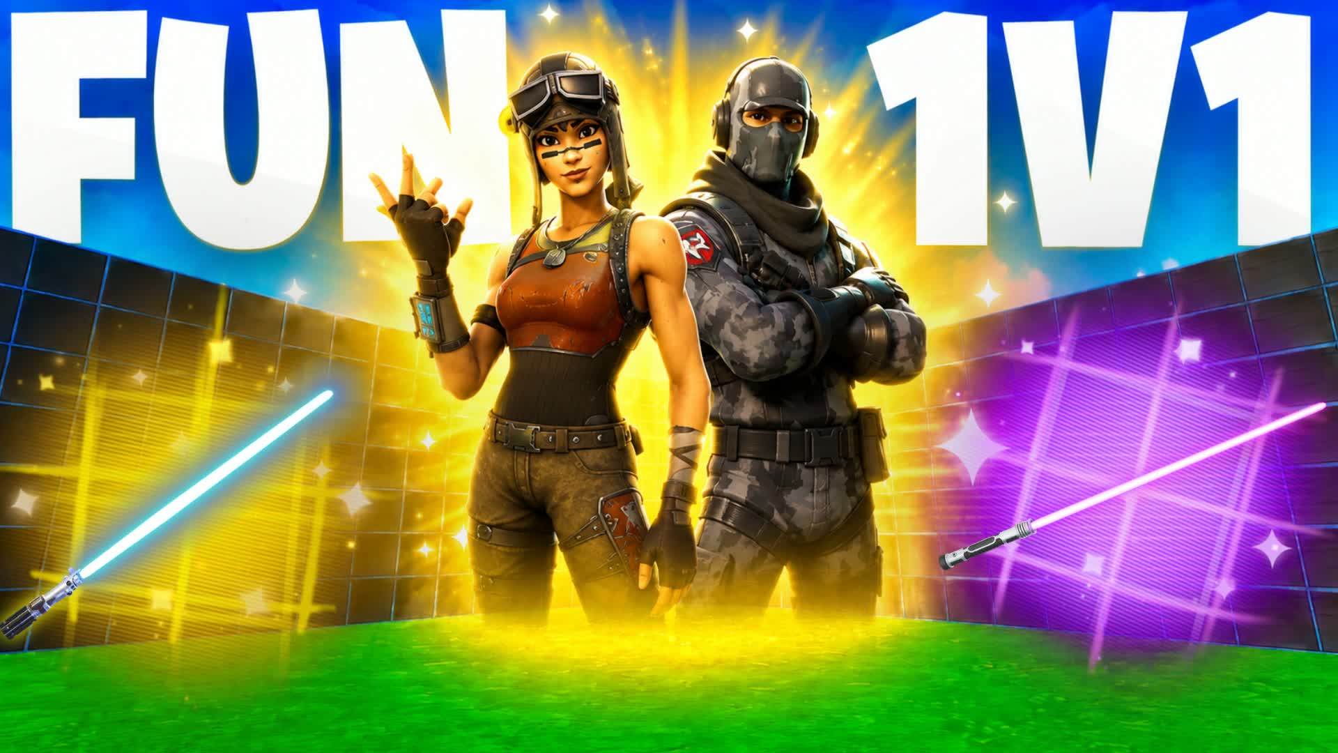 INSANE 1V1 FFA - ALL GUNS & SPACE SHIPS — Fortnite Creative map