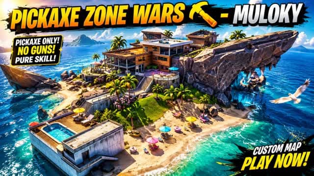 PICKAXE ZONE WARS ⛏️ - MULOKY — Fortnite Creative map