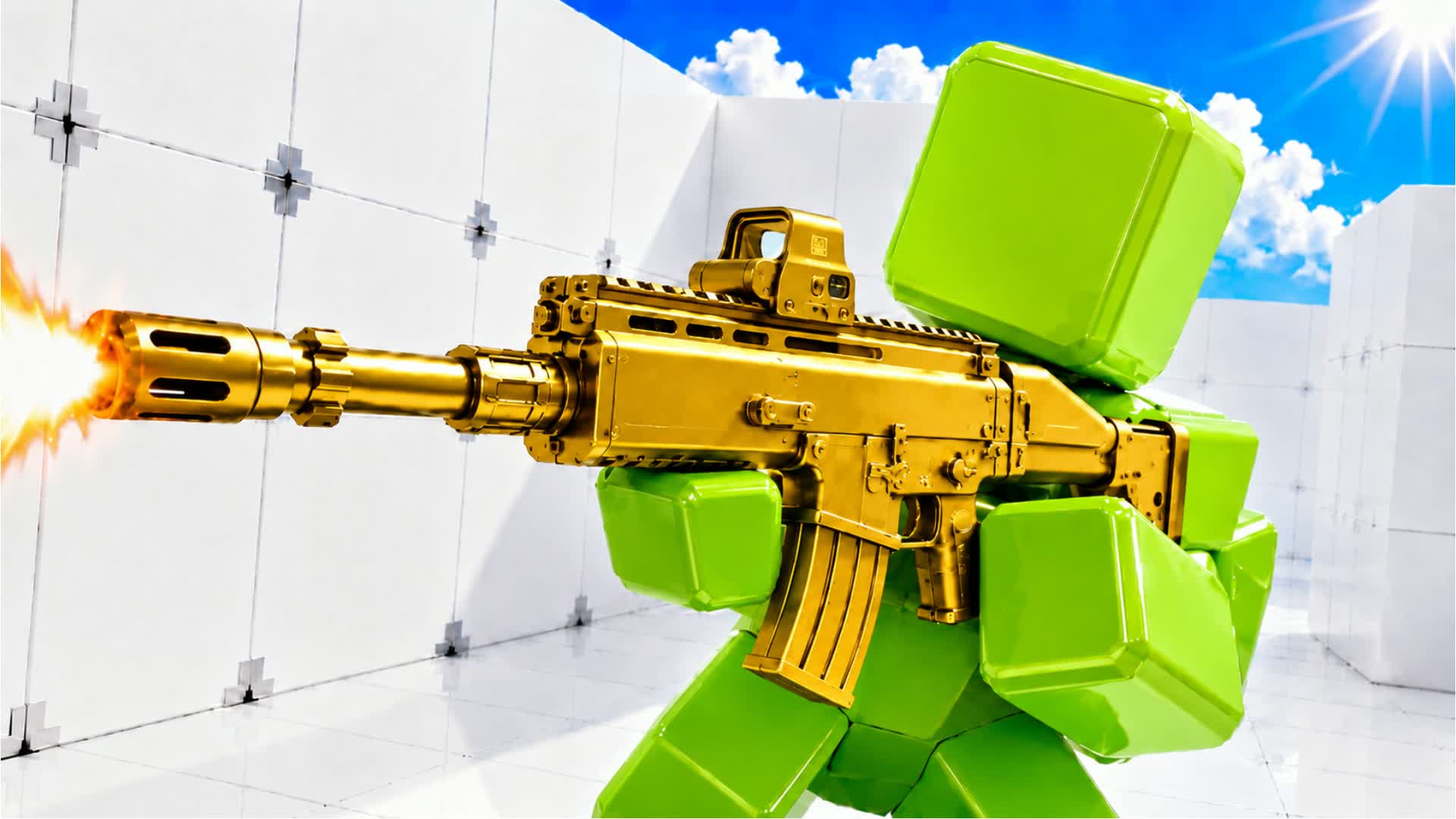 RED VS BLUE FIGHT WITH DANIEL — Fortnite Creative map