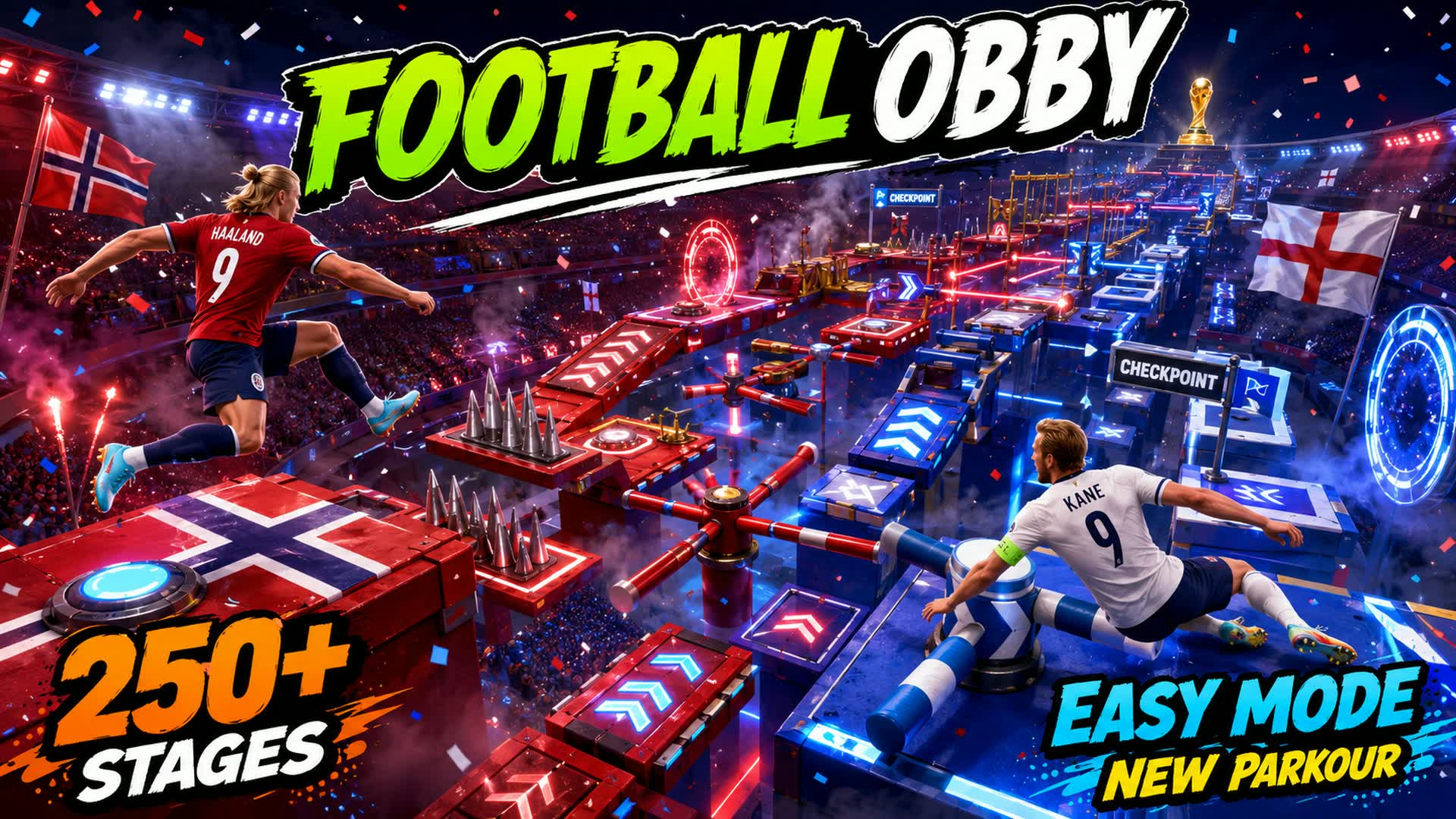NORWAY VS ENGLAND PARKOUR DEATHRUN — Fortnite Creative map