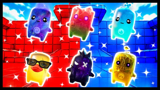 BLUE VS RED GRITLINE 🔵🔴 — Fortnite Creative map cover art