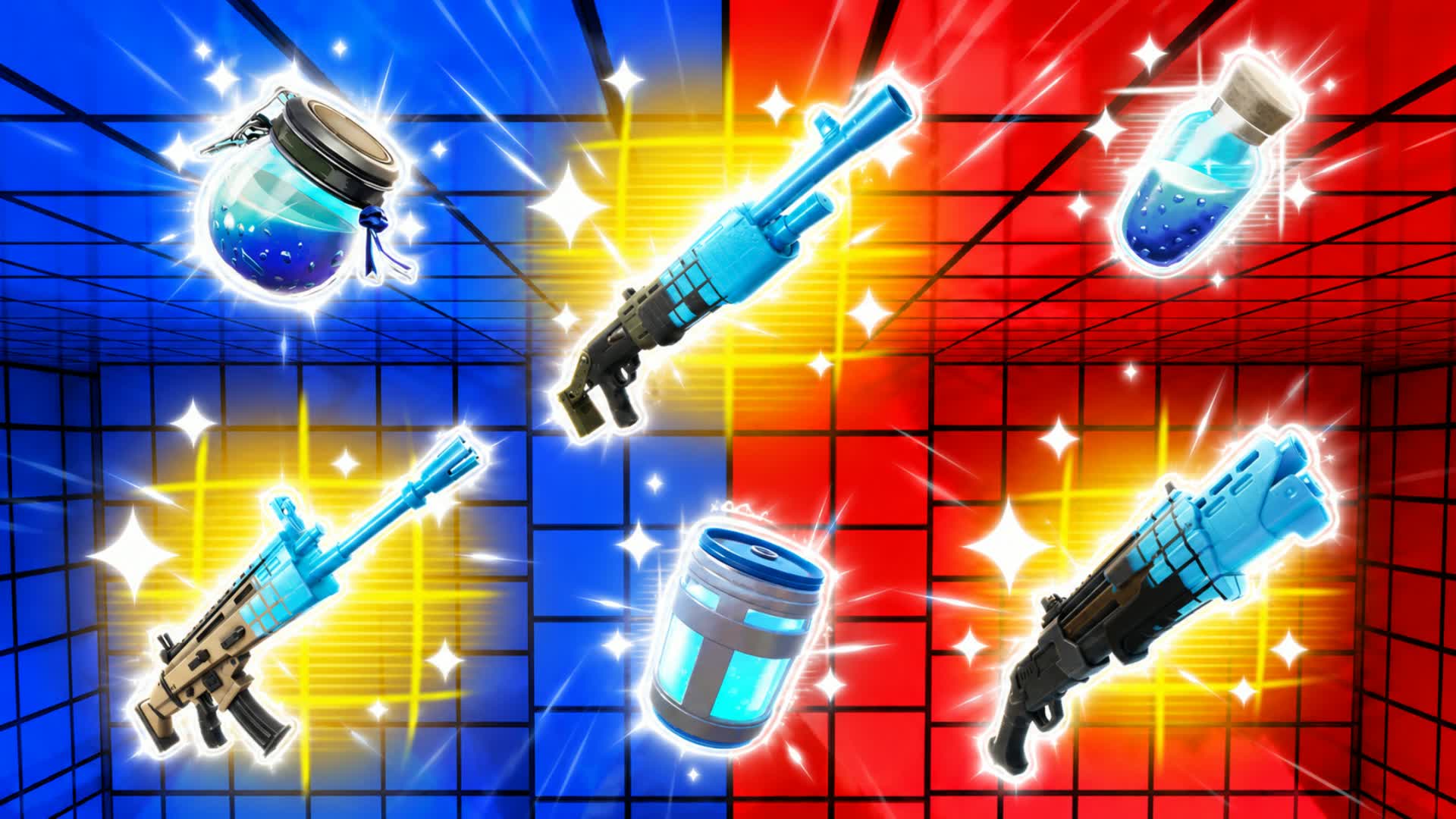 REDDDDD VS BLUUUUUUE 4612470140541.21645 — Fortnite Creative map