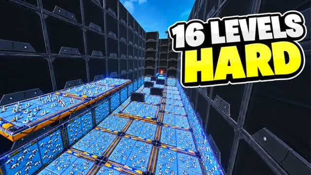 HARD PARKOUR 16 LEVEL ✨ 1867 باركور — Fortnite Creative map