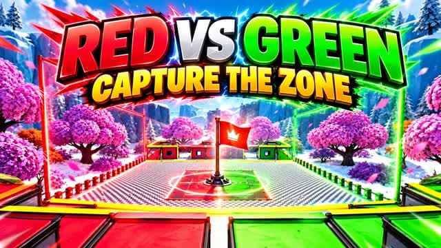 🔴 RED VS GREEN 🟢 | CAPTURE THE ZONE — Fortnite Creative map