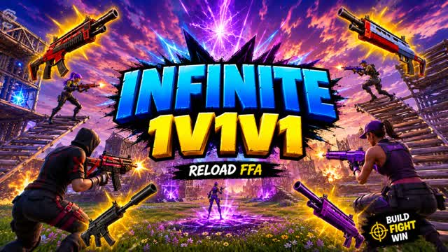 🔥 INFINITE 1V1V1 ⚡️ | RELOAD FFA — Fortnite Creative map cover art