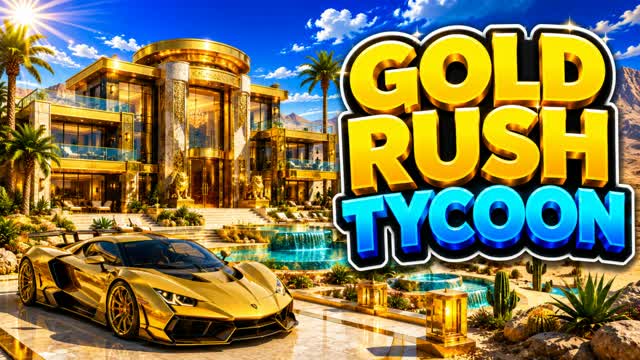 🏠 GOLD RUSH HOUSE TYCOON — Fortnite Creative map cover art