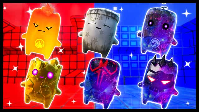 RED VS BLUE PRISM FLANK 🔴🔵 — Fortnite Creative map cover art
