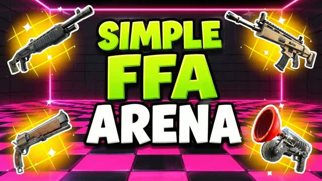SIMPLE FFA FIGHT ARENA — Fortnite Creative map cover art
