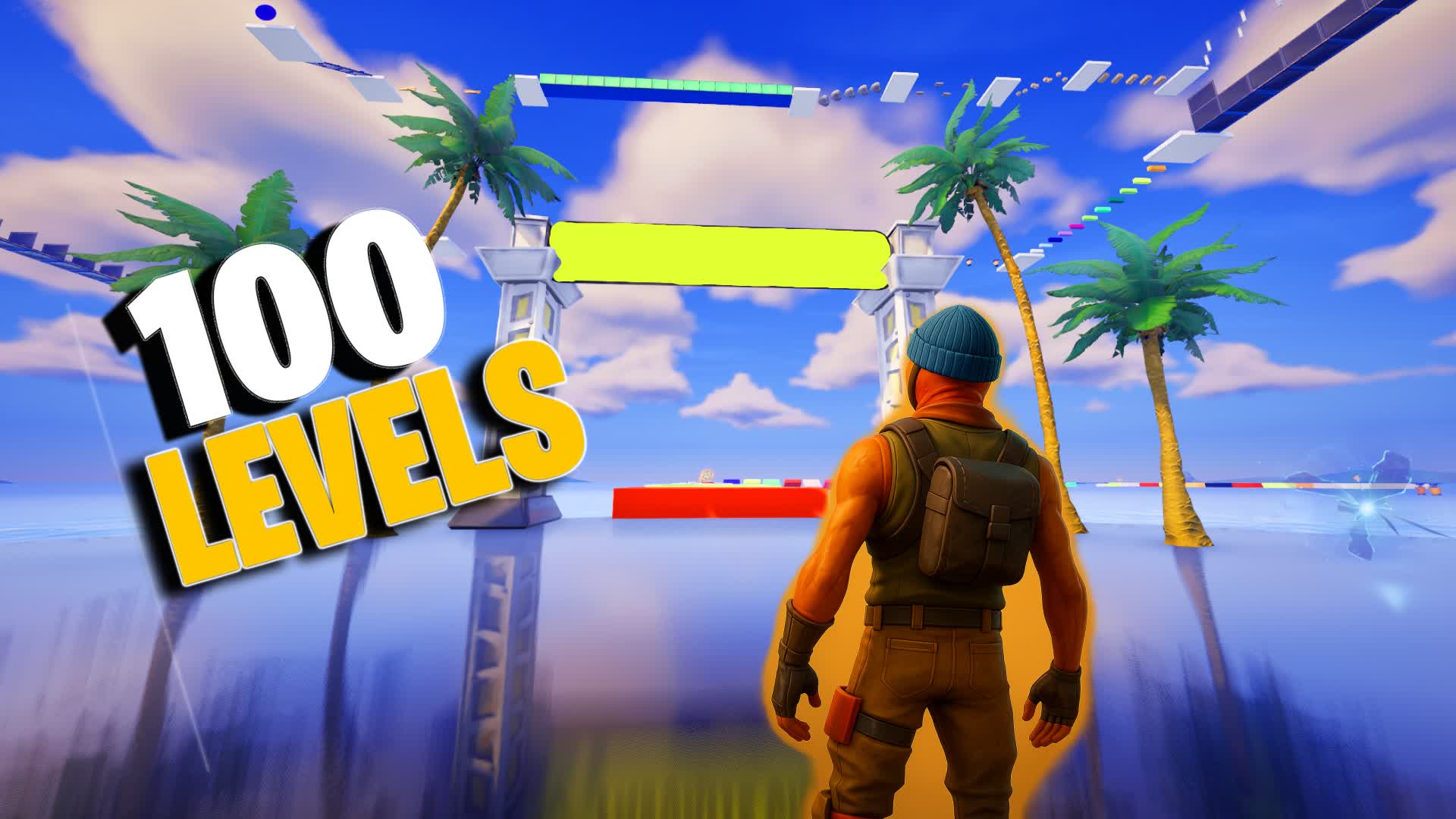 100 Level Easy Deathrun — Fortnite Creative map