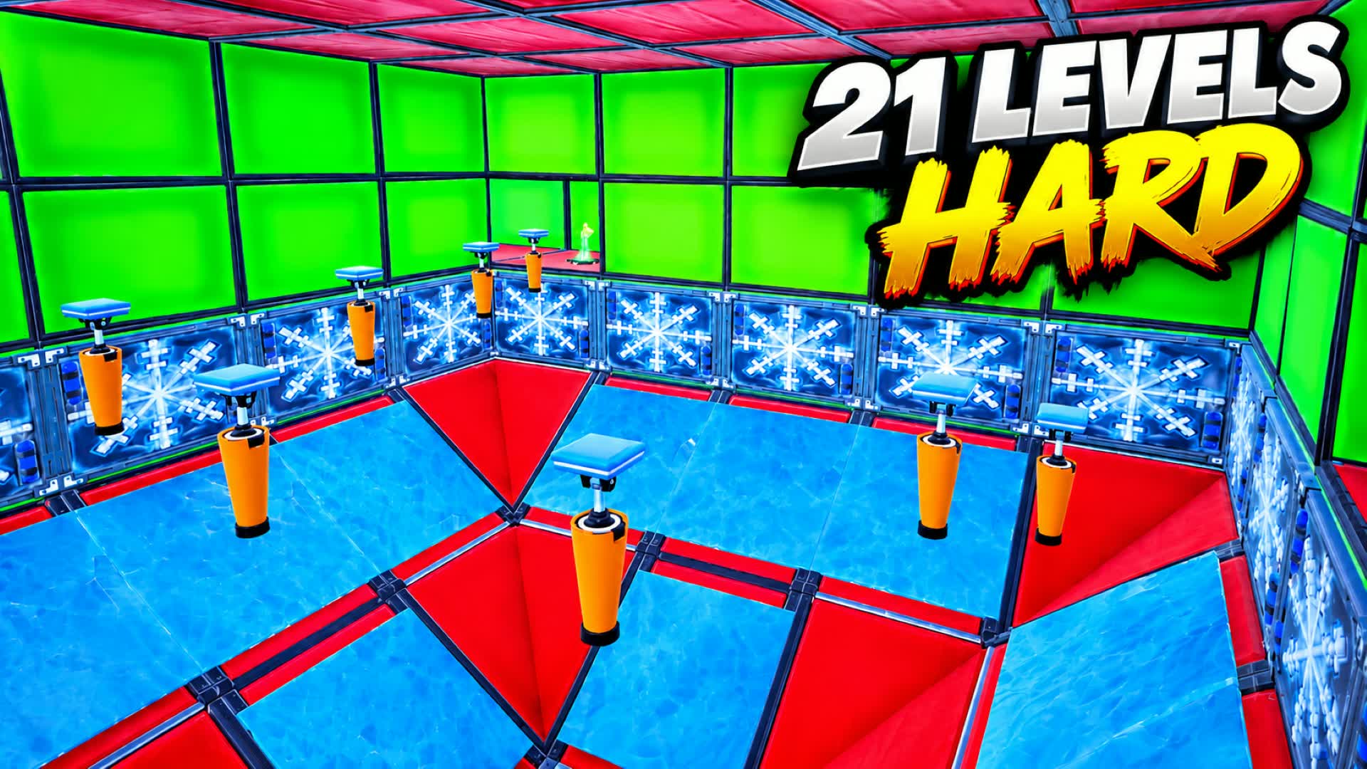21 HARD LEVELS PARKOUR — Fortnite Creative map