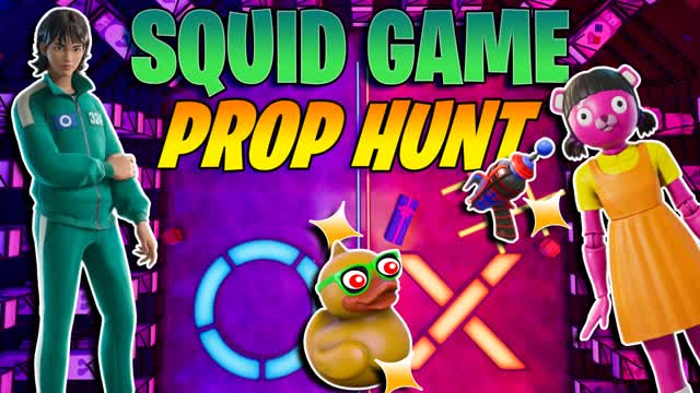 SQUID PROP HUNT🦑NEW PROPS! — Fortnite Creative map cover art