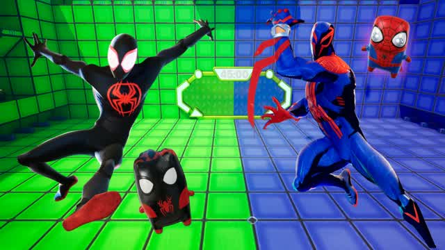 GREEN VS BLUE SPIDEY SPRITE [NEW] — Fortnite Creative map