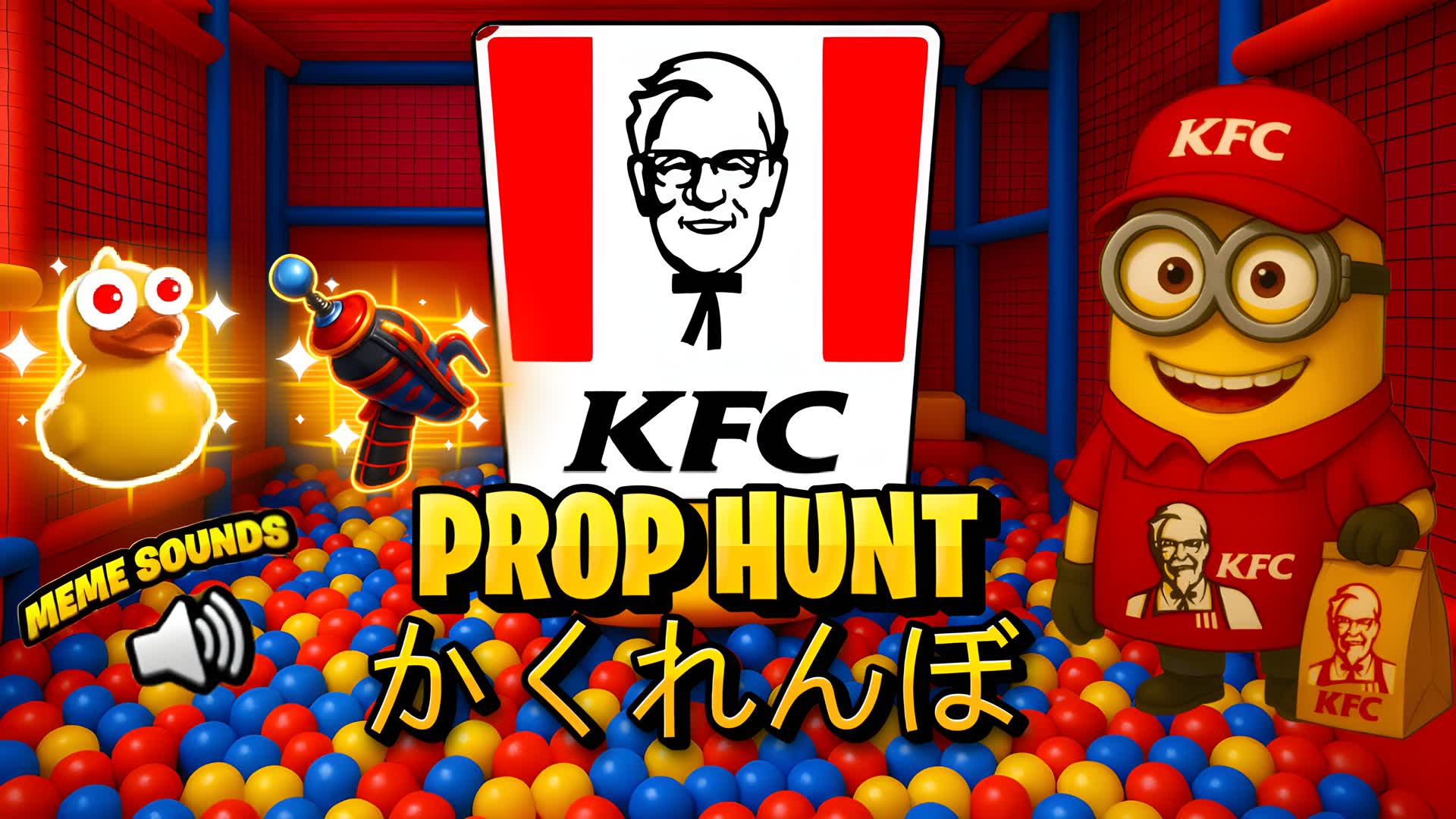 KFC MINION PROP HUNT🍗🤓 — Fortnite Creative map
