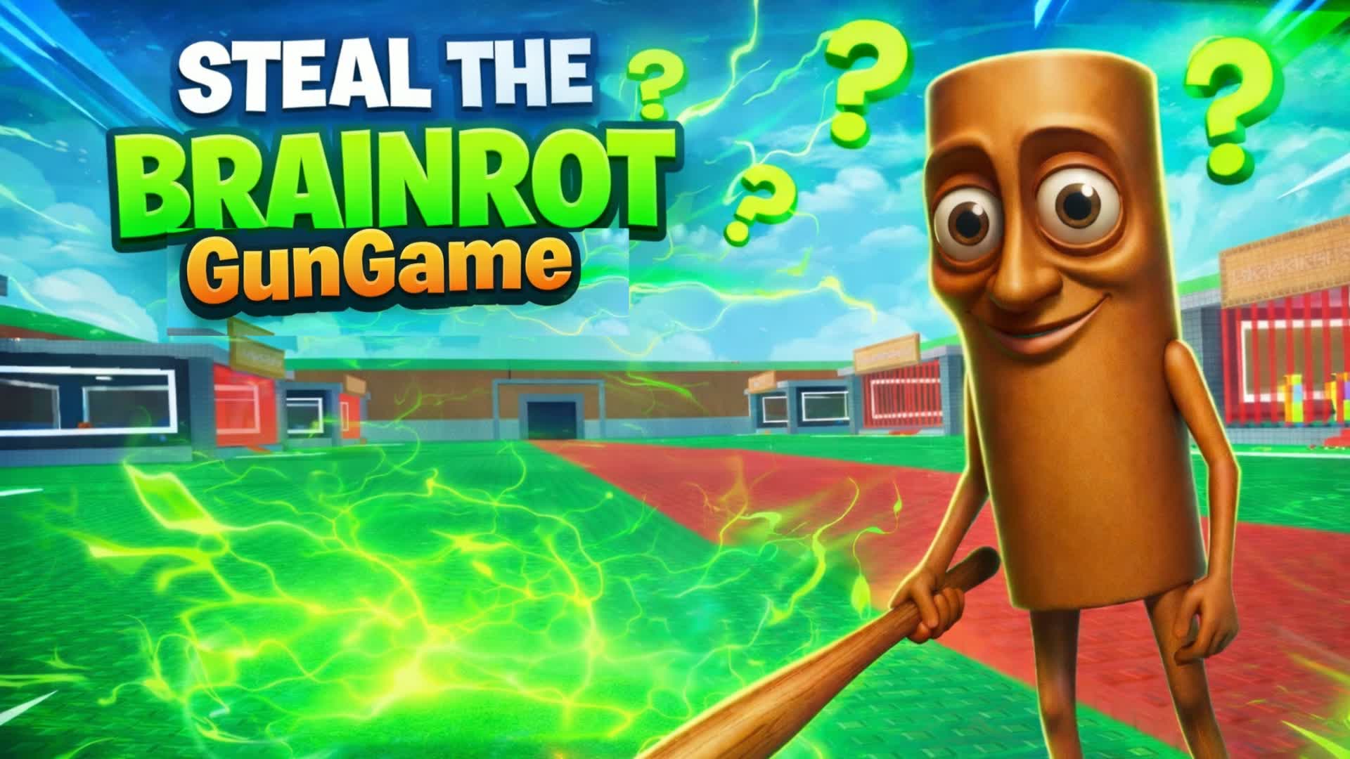 STEAL THE BRAINROT GUNGAME!!!(one shot) — Fortnite Creative map