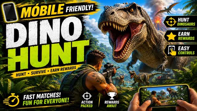 DINO HUNT MOBILE — Fortnite Creative map