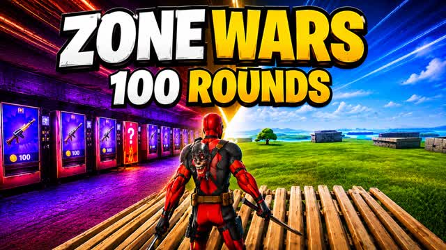 ZONE WARS 100 ROUNDS — Fortnite Creative map