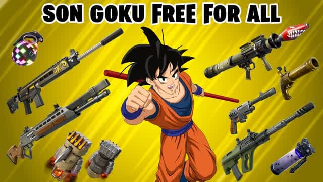 Son Goku Free For All🎯 — Fortnite Creative map cover art