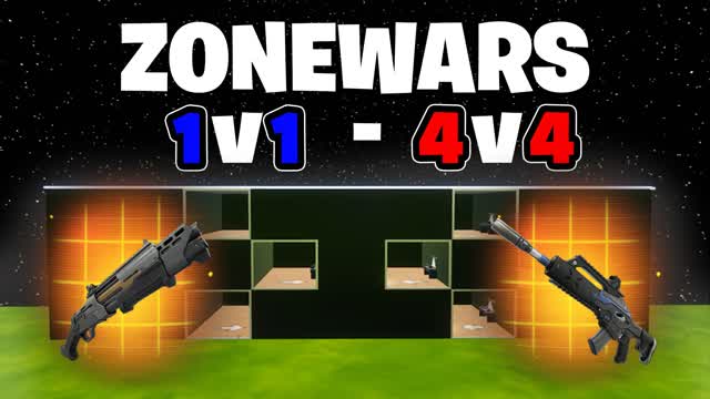 ELITE ZONE WARS 1V1 TO 4V4 — Fortnite Creative map cover art