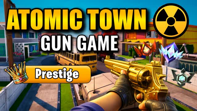 ATOMIC TOWN 🔫 GUN GAME — Fortnite Creative map cover art